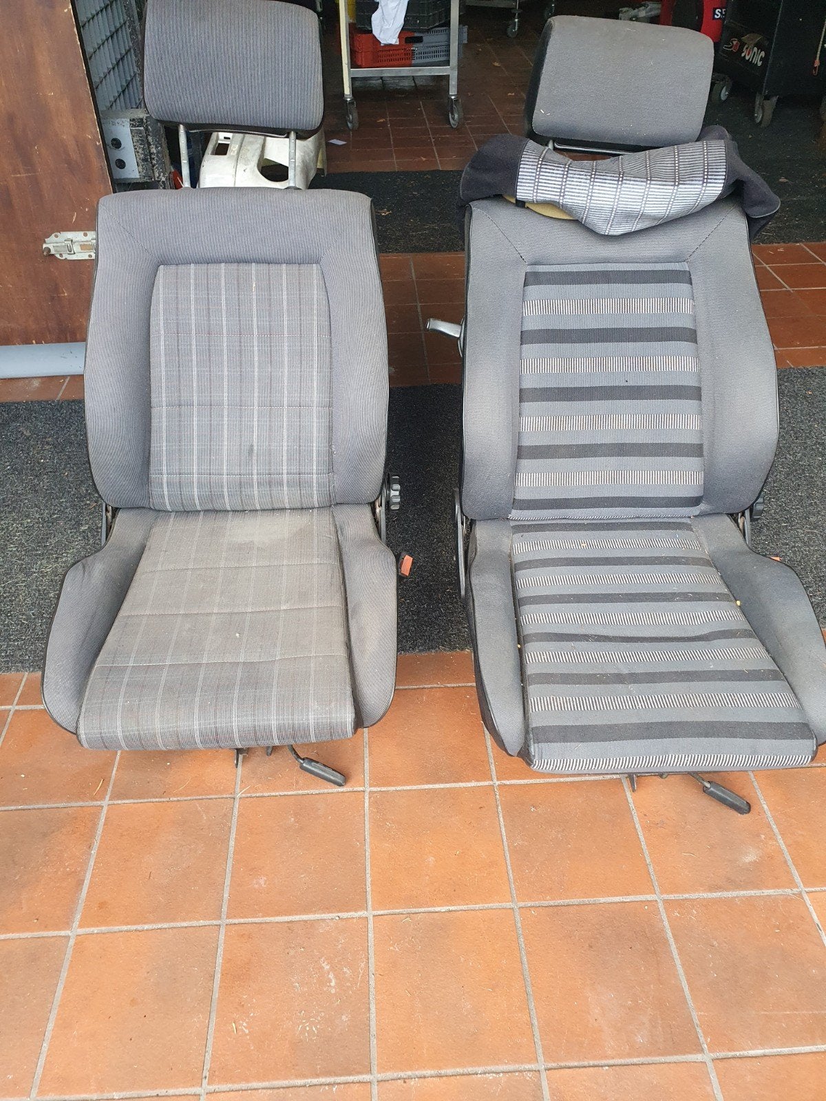 Golf 2 GTI Stoelen - Zonde om weg te gooien!, Auto-onderdelen, Interieur en Bekleding, Ophalen, Gebruikt, Volkswagen