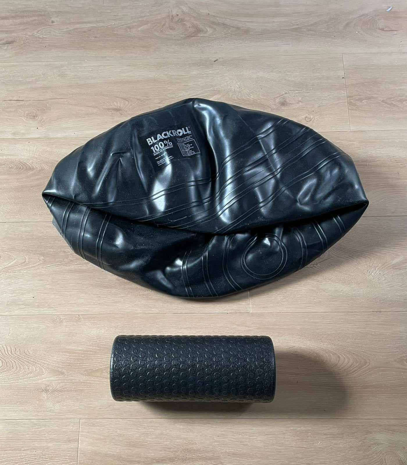 Blackroll Gymbal - Zwart - 65 cm + minifoamroller, Ophalen of Verzenden, Zo goed als nieuw, Buik, Medicijnbal