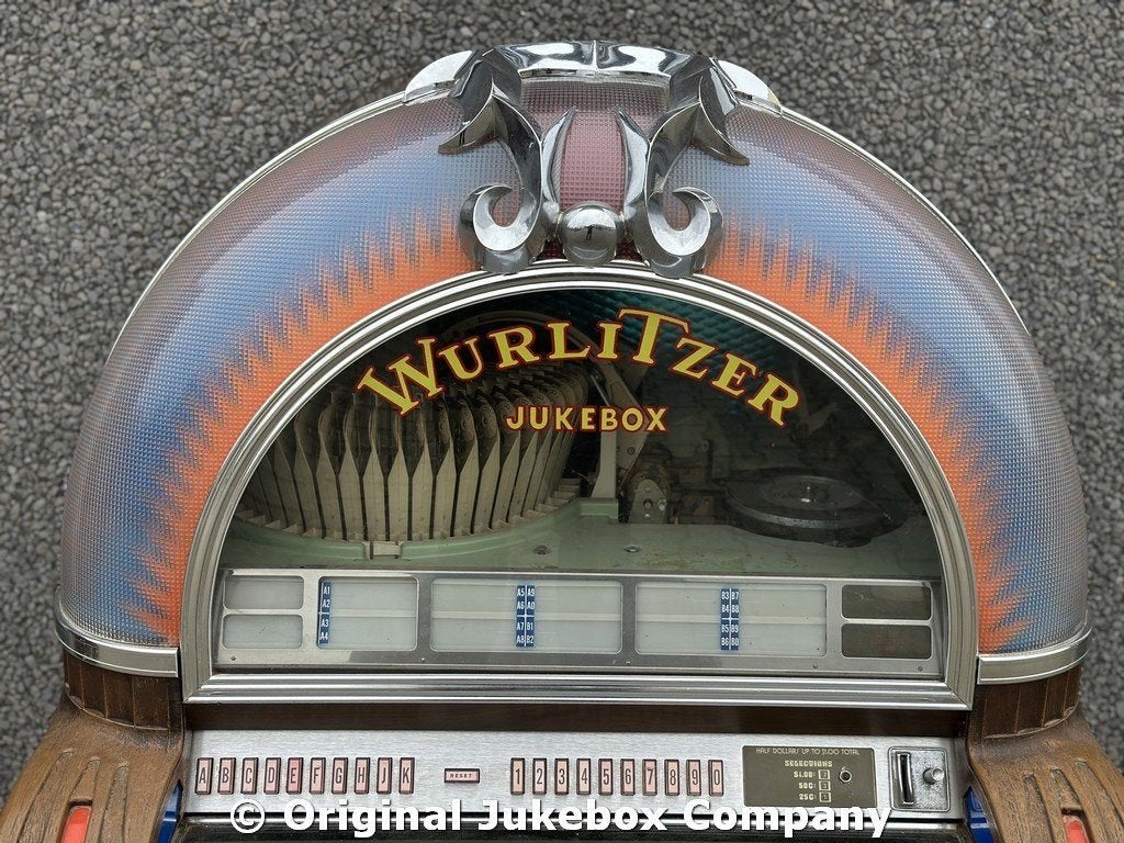 JUKEBOX: originele Wurlitzer 1050 jukebox de echte !!, Ophalen, 1950 tot 1960, OJC, Zo goed als nieuw