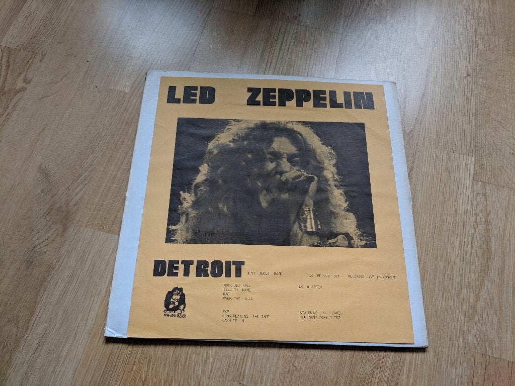 Led Zeppelin Detroit (Bootleg), Cd's en Dvd's, Vinyl | Rock, Gebruikt, Blues Rock, Ophalen of Verzenden, Dubbel-LP