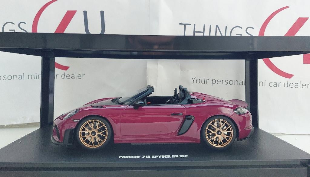 GT Spirit 1:18 Porsche 718 RS60 Spyder RS WP 2023 pink, Ophalen of Verzenden, Nieuw, Auto, Overige merken