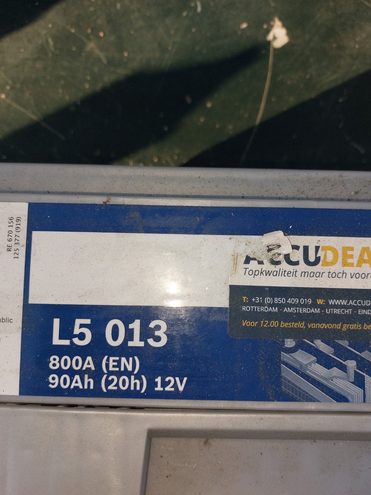 Bosch L5 013 90Ah 800A 12V Accu  1 jaar garantie, Auto-onderdelen, Accu's en Toebehoren, Bosch, Gebruikt, ., Ophalen of Verzenden