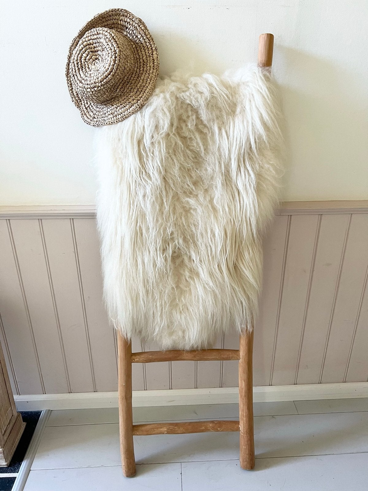 Decoratieve Houten Ladder - Perfect voor Sfeervol Interieur, Ophalen, Hout, Beige, Landelijk