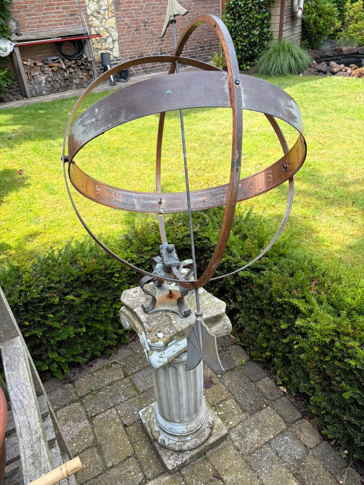 Te koop zonnewijzer, Tuin en Terras, Zonnewijzers, Ophalen, Gebruikt