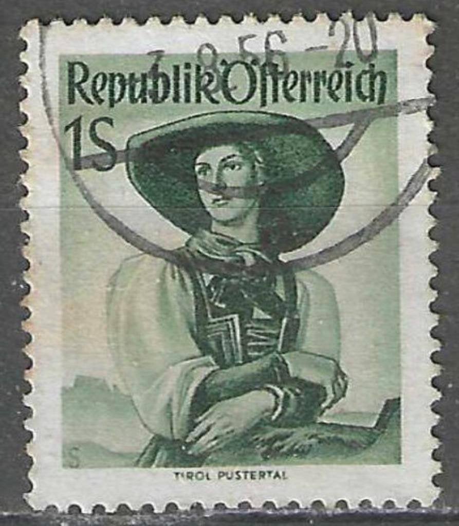Oostenrijk 1951/1952 - Yvert 801 - Klederdrachten (ST), Postzegels en Munten, Postzegels | Europa | Oostenrijk, Verzenden, Gestempeld