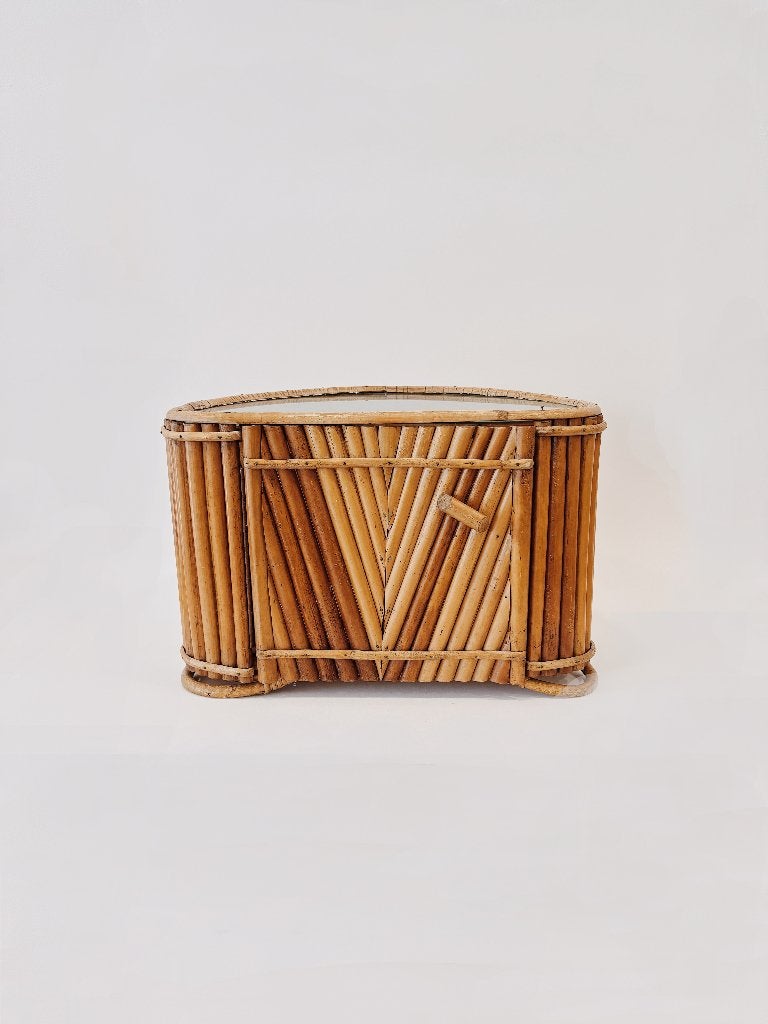 VINTAGE BAMBOE KASTJE | ROHÉ NOORDWOLDE, Ophalen, Gebruikt, Minder dan 45 cm, -