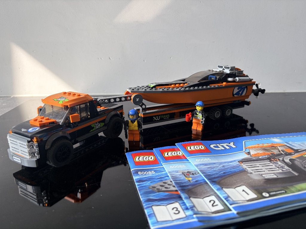 Lego set 60085: 4x4 with Powerboat, Compleet, City, Lego, Ophalen of Verzenden