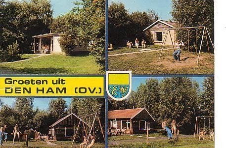 Ansichtkaart 	Den Ham	Blekkenhorst 	Vakantieverblijf	4-luik, Verzenden, 1980 tot heden, Gelopen, Overijssel