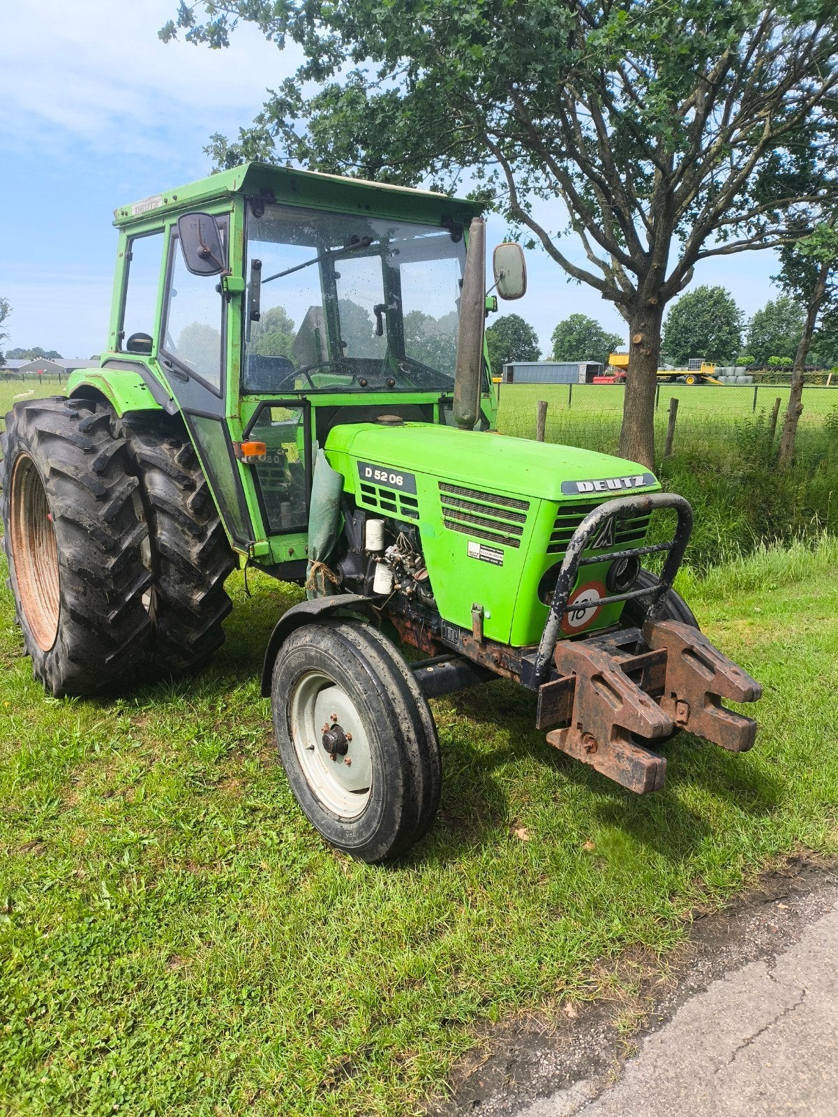 Deutz D 5206 Tractor met afneembare dubbel lucht, Ophalen of Verzenden, Gebruikt, Tot 80 Pk, Deutz - Fahr