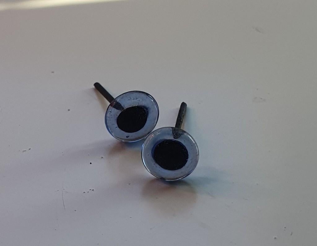 Glas oogjes voor o.a. Naaldvilten Blauw 7 mm, Verzenden, Nieuw, Knutselmateriaal