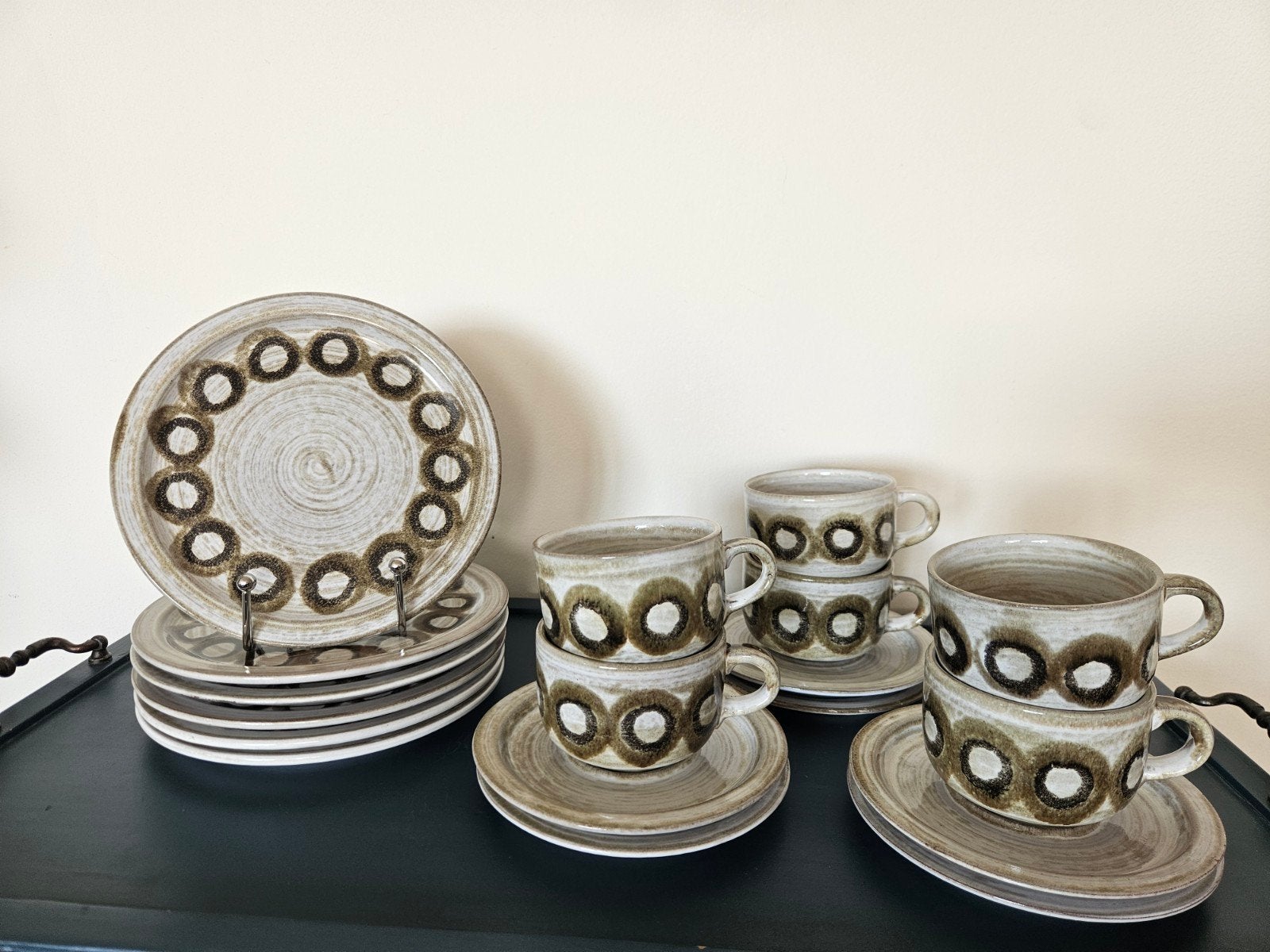 Ceramano Esthetique servies jaren 60 – west germany vintage, Antiek en Kunst, Ophalen of Verzenden