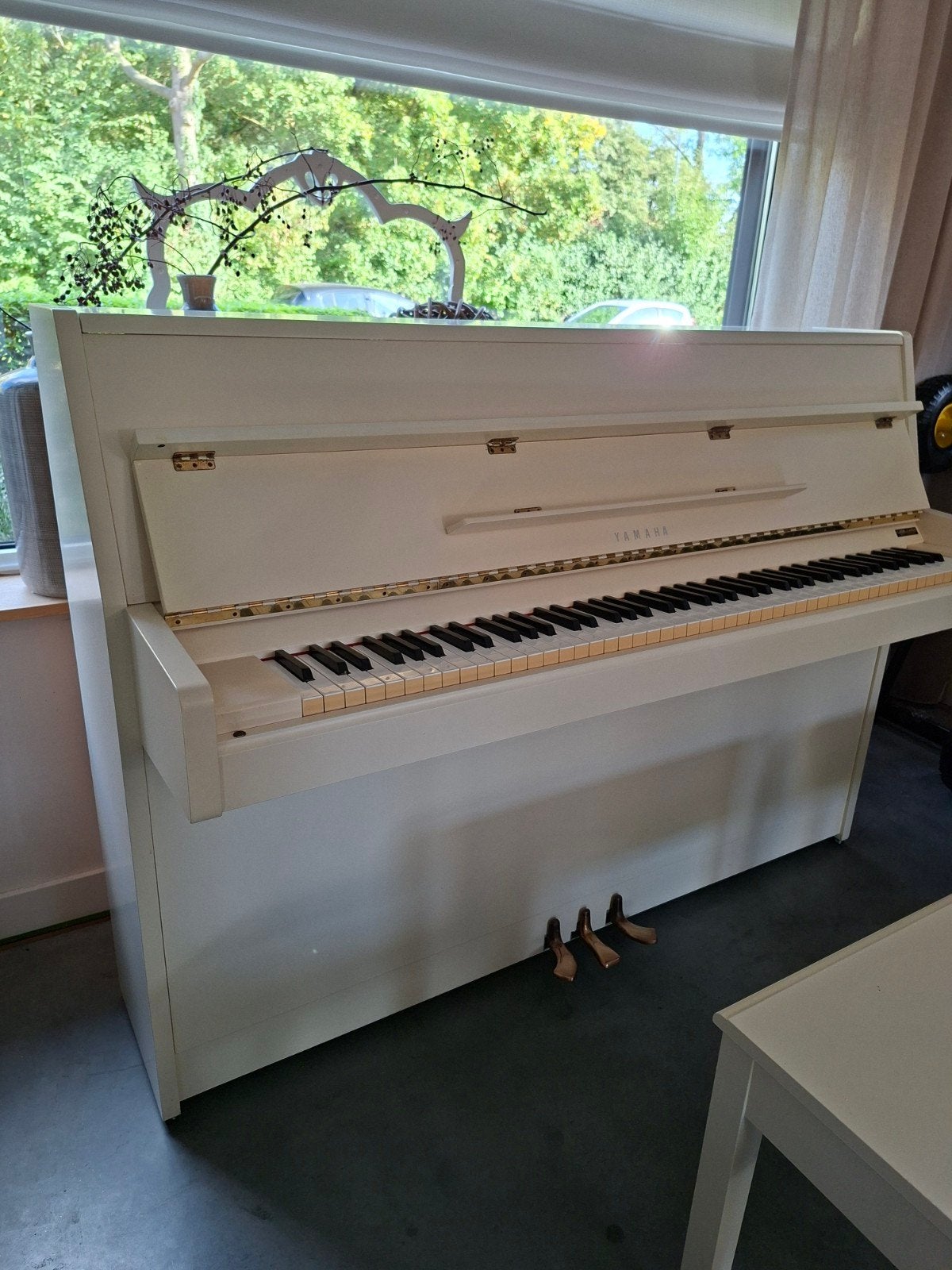 yamaha piano wit, Muziek en Instrumenten, Ophalen of Verzenden, Gebruikt, Wit, Piano