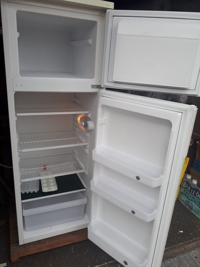 Koelvries combi 140cm hoog, Ophalen, 150 tot 200 liter, Gebruikt, 120 tot 140 cm