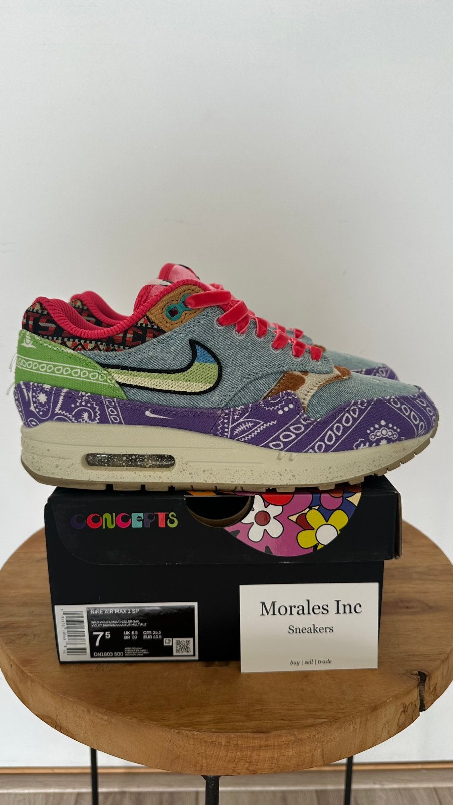 Nike Air Max 1 x Concepts ‘Far Out’ (2022) EU 40.5 top staat, Ophalen of Verzenden, Overige kleuren