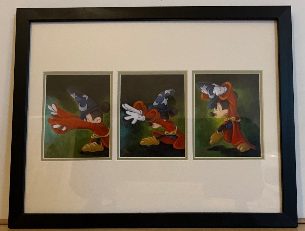 Disney Sorcerer Mickey Deluxe Art Print – Randy Noble, Verzamelen, Disney, Ophalen of Verzenden, Mickey Mouse, Zo goed als nieuw