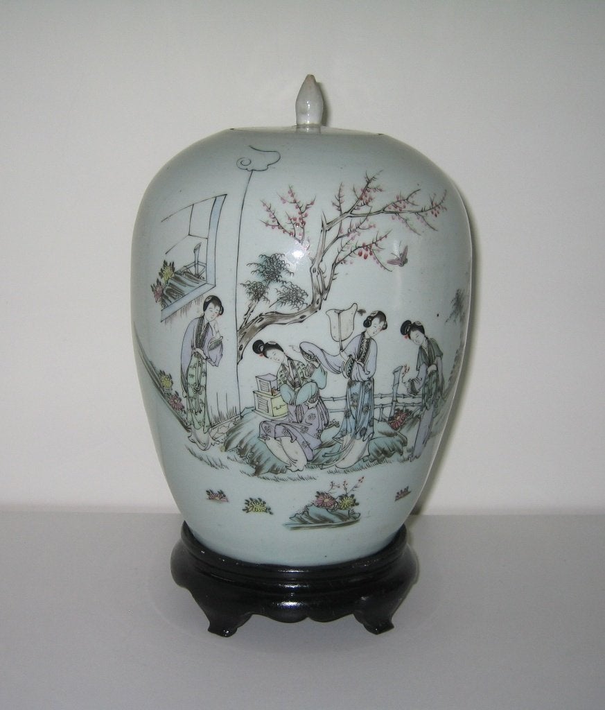 Antiek porseleinen Chinese gemberpot  -  2068, China, Ophalen