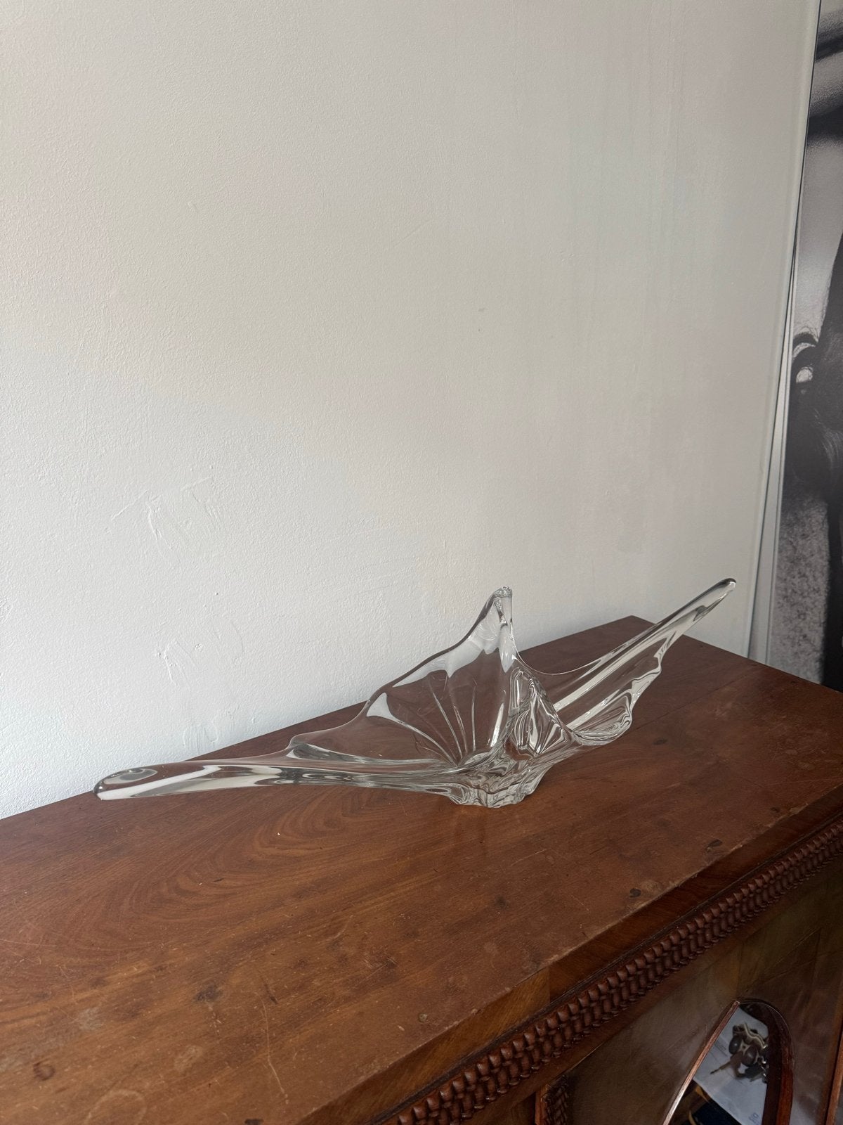 Art Vannes Le Châtel Kristallen Schaal - Mid Century Modern, Ophalen of Verzenden