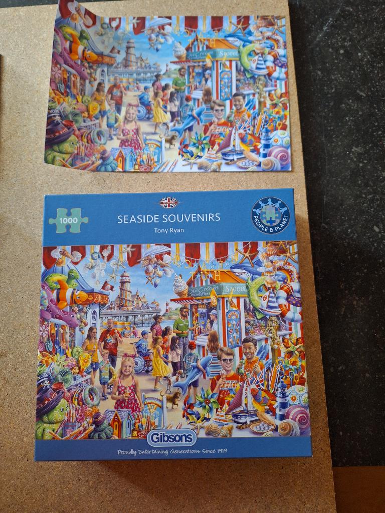 Gibson puzzel 1000st, Ophalen of Verzenden, 500 t/m 1500 stukjes, Zo goed als nieuw, Legpuzzel
