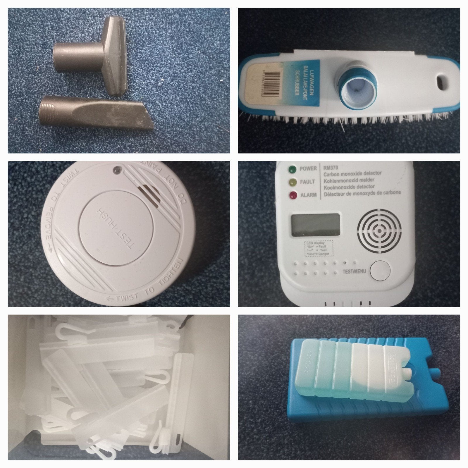 koolmonoxidemelder, rookmelder, koel element, gordijn haken,, Ophalen of Verzenden, Overige typen