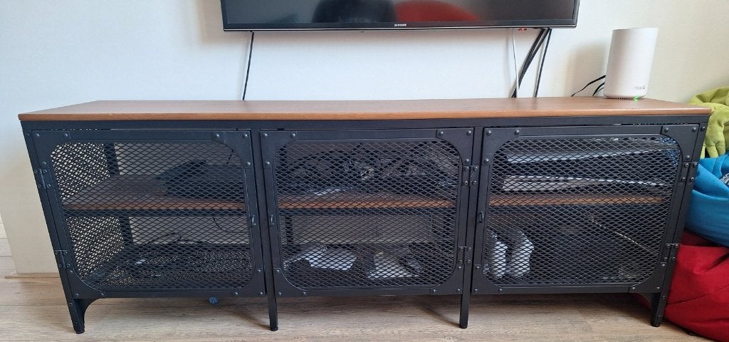 Ikea Fjallbo tv-meubel, Ophalen, Grenenhout, Gebruikt, 150 tot 200 cm