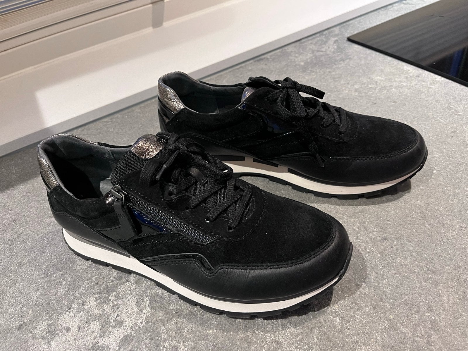 Gabor Comfort dames sneakers - Zwart - Maat 43, Zwart, Nieuw, Ophalen of Verzenden, Sneakers of Gympen