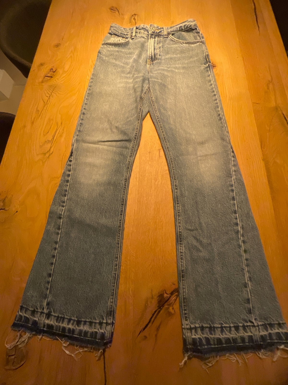 Zara flared jeans maat W28 - W29 (confectie 36), Kleding | Dames, Ophalen of Verzenden, Zo goed als nieuw, Blauw, W28 - W29 (confectie 36)