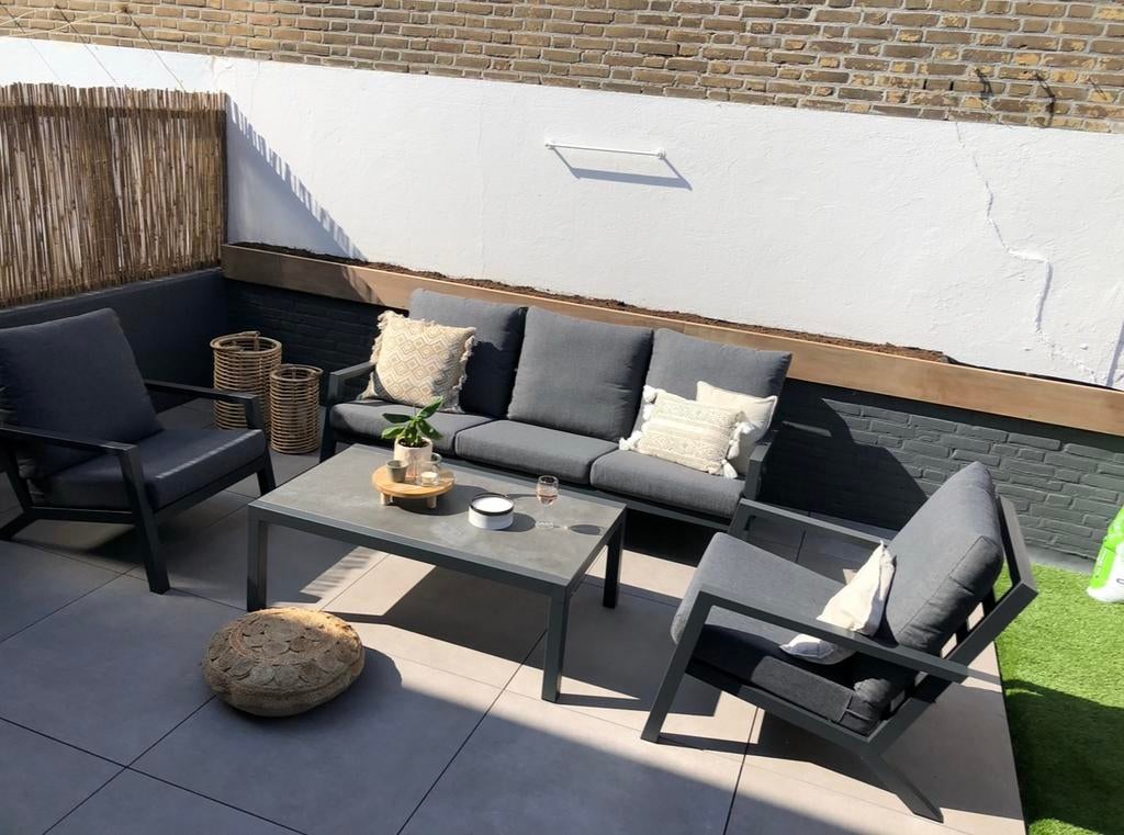 Zeer compleet loungeset, Tuin en Terras, Ophalen, 5 zitplaatsen, Aluminium, Loungeset