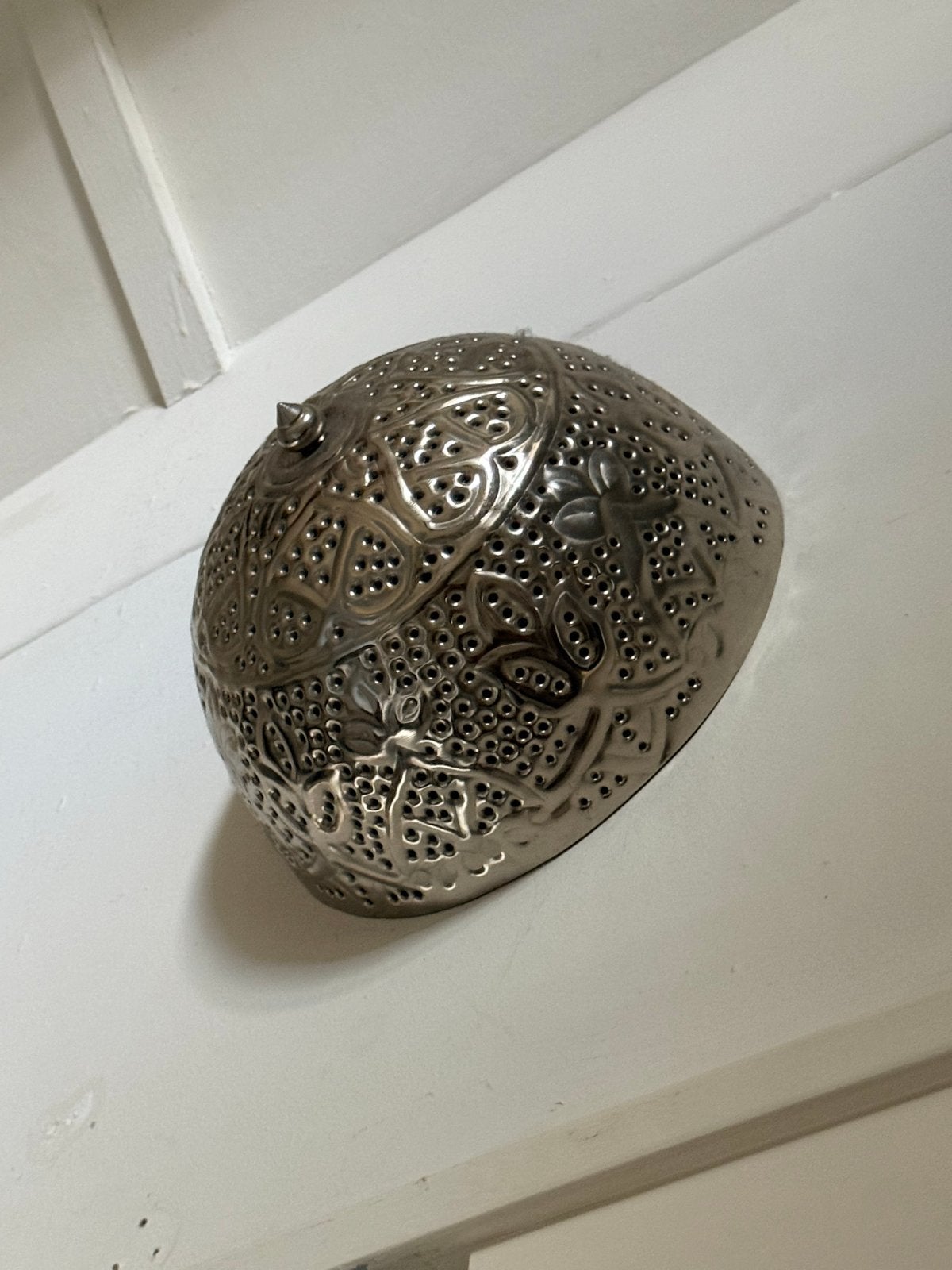 Marokkaanse oosterse lamp, Metaal, Bohemian, Ophalen of Verzenden, Zo goed als nieuw