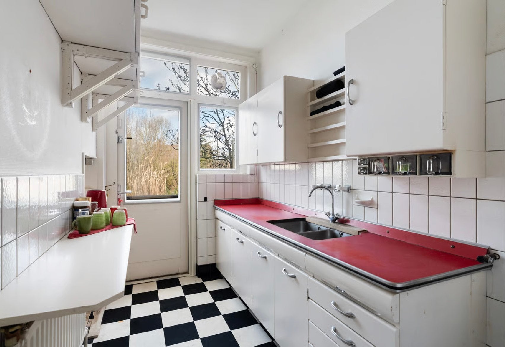 Keuken retro Bruynzeel Piet Zwart American Kitchen jaren 60, Huis en Inrichting, Ophalen, Gebruikt, 150 tot 200 cm, 50 tot 75 cm
