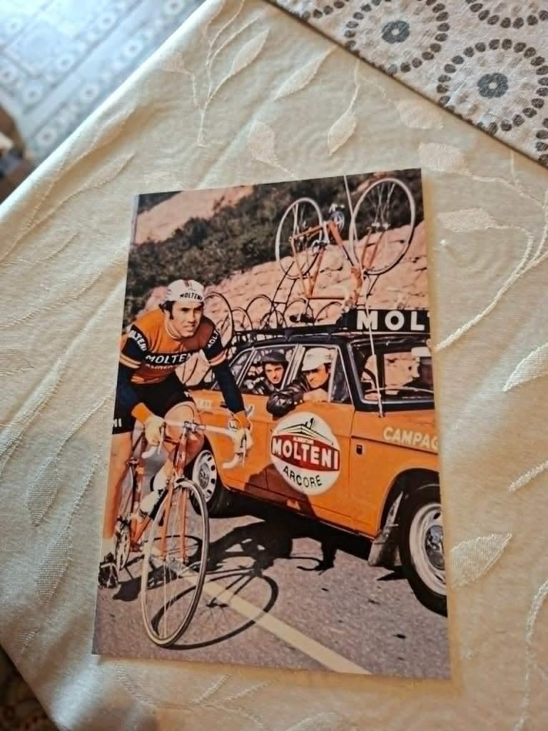 Foto (Repro) Eddy Merckx / Molteni, Verzamelen, Verzenden, Zo goed als nieuw, Overige sporten, Poster, Plaatje of Sticker