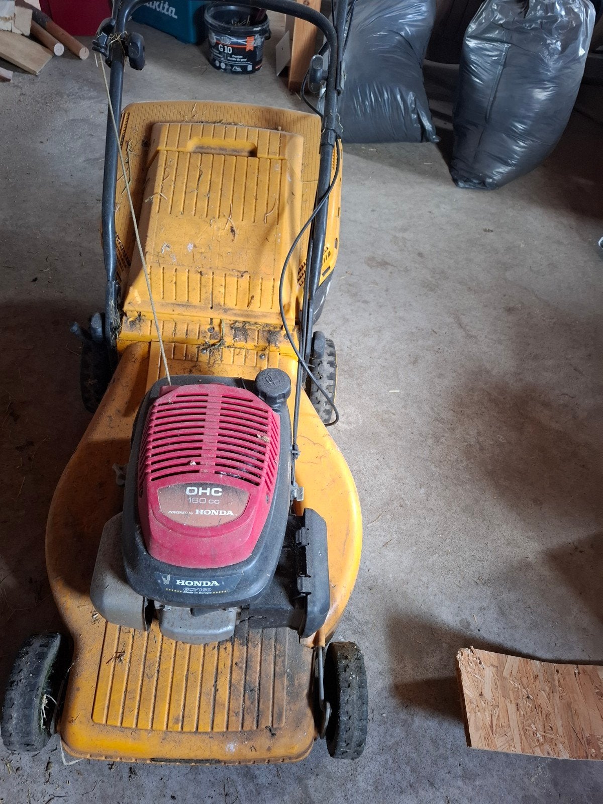Stiga grasmaaier met OHC 160 cc motor, Ophalen, Cirkelmaaier, Honda, Gebruikt