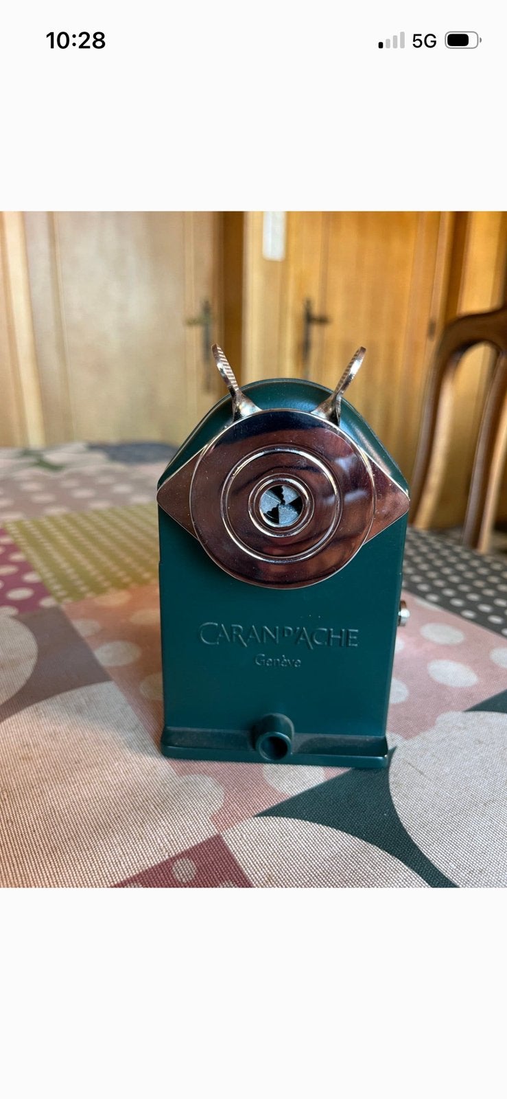 Carandache groen kleur en mooi potlood slijper, Ophalen, Zo goed als nieuw