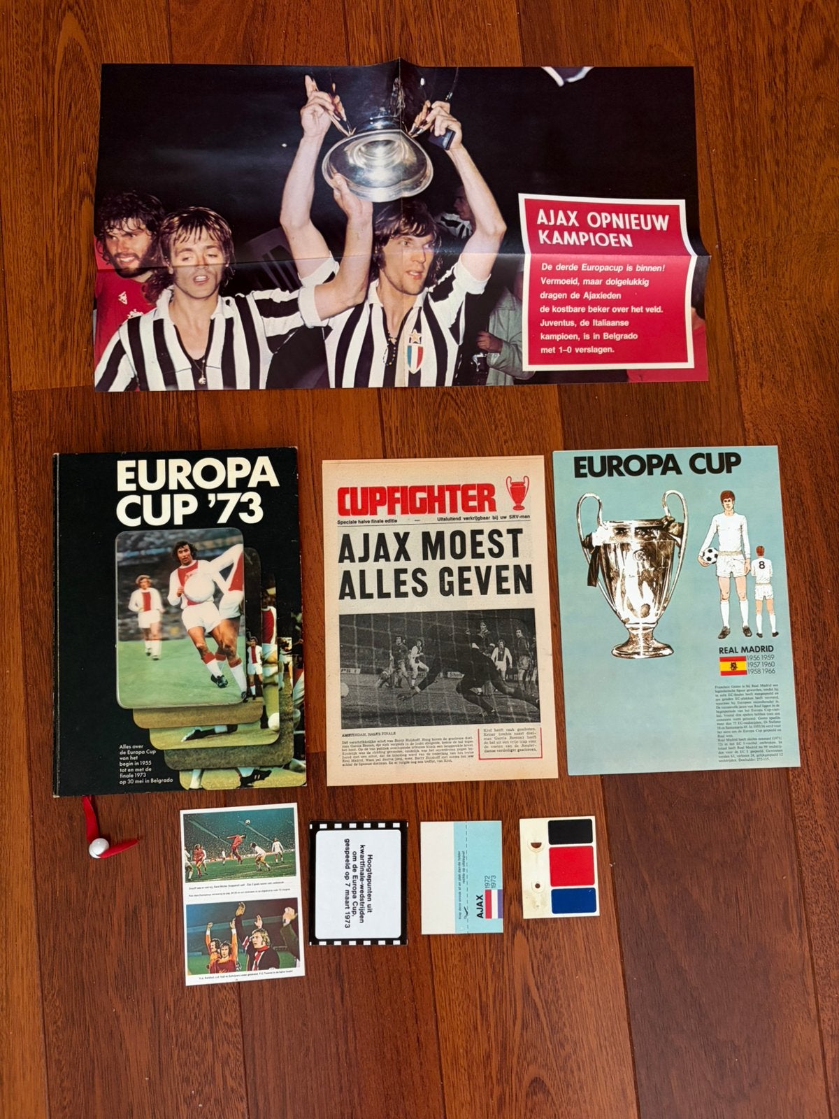 Vintage Europacup ‘73 boek van SRV man in top staat, Ophalen of Verzenden, Zo goed als nieuw, Balsport