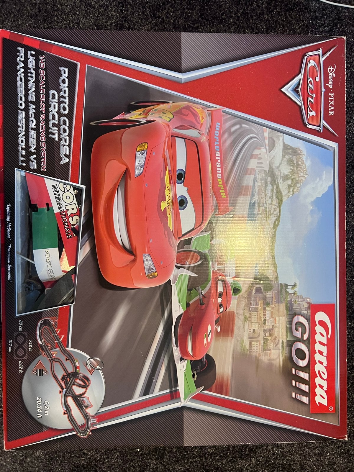 Carrera GO!!! Disney Cars Racebaan - Gebruikt, Kinderen en Baby's, Speelgoed | Racebanen, Ophalen, Zelf te bouwen, Carrera, Elektrisch