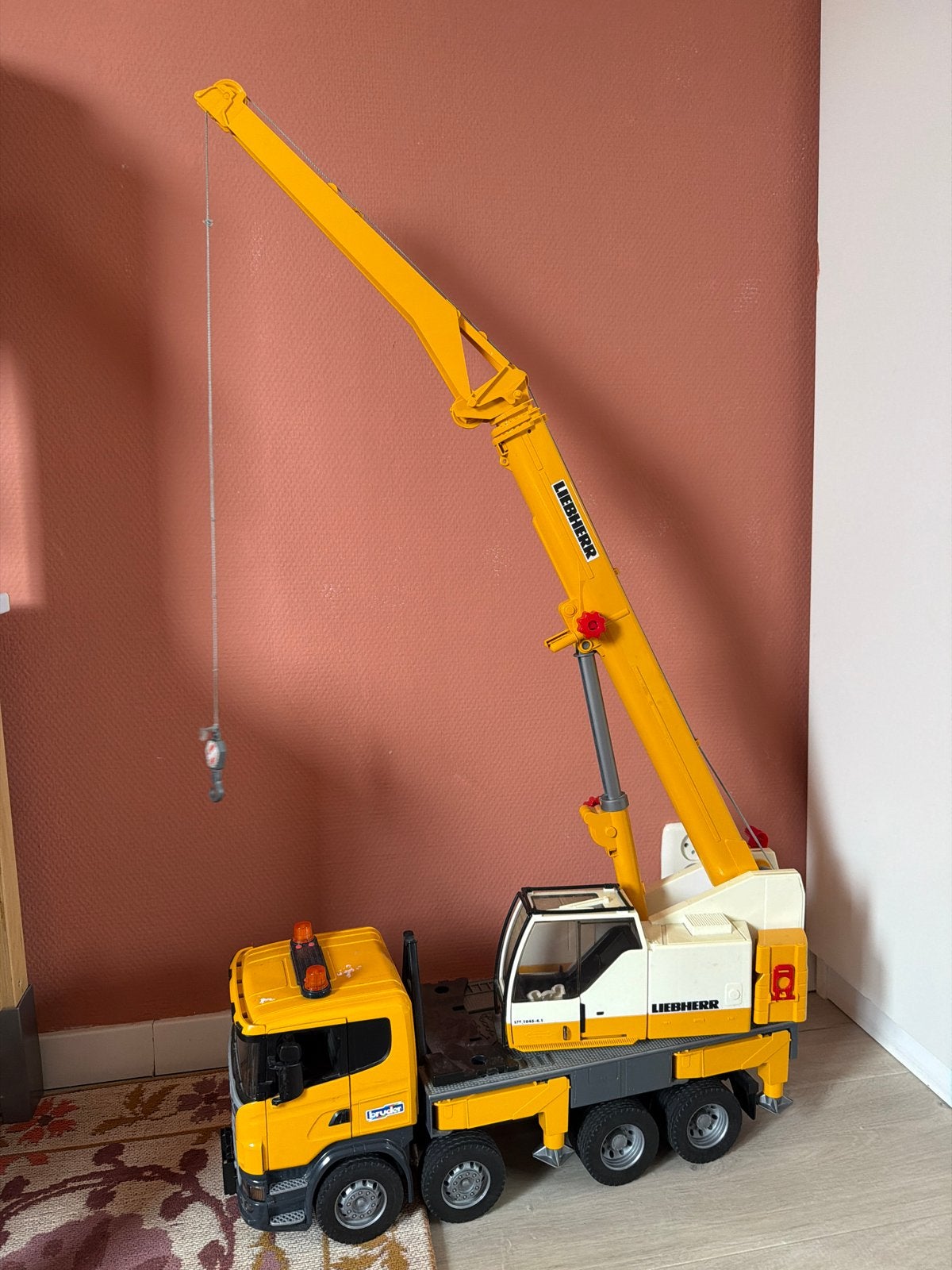 Liebherr Bruder 3571 kraan scania vrachtwagen, Kinderen en Baby's, Ophalen, Gebruikt