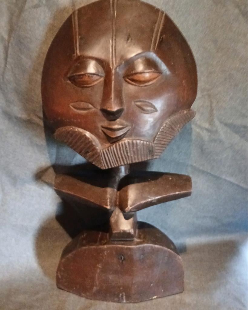 Groot houten "Ashanti" voorouderbeeld, Ophalen of Verzenden