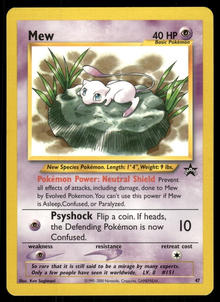 Mew 47/53 - Wizards Black Star Promos (NM), Verzenden, Gebruikt