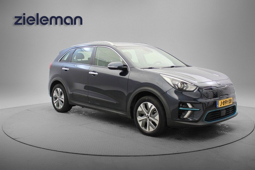Kia E-NIRO DynamicLine 64 kWh - Carplay, Camera, Stoelverw., Gebruikt, 1712 kg, Met garantie (alle), Blauw