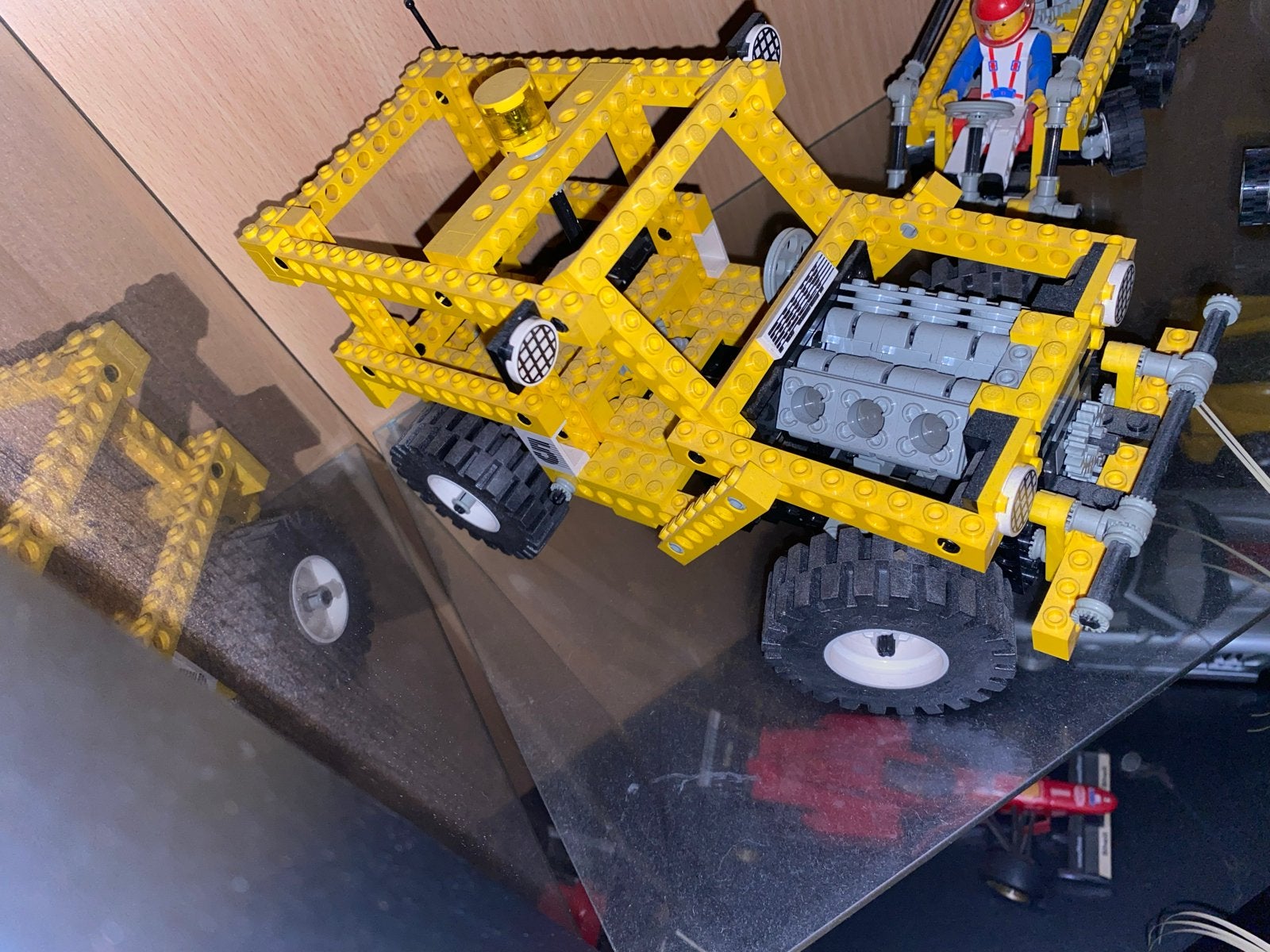 Lego Technic Rally Auto Geel - Vintage Bouwset, Gebruikt, Lego, Ophalen of Verzenden, Complete set
