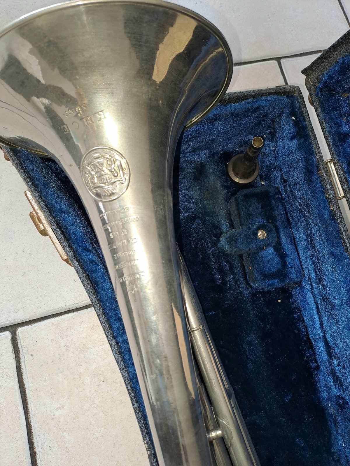 Vintage Trombone met koffer - Ideaal voor verzamelaars, Ophalen of Verzenden, Gebruikt, Overige typen, Met koffer
