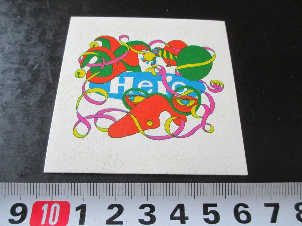 sticker HERO logo strip met slingers ballon feestneus etc *, Ophalen, Zo goed als nieuw
