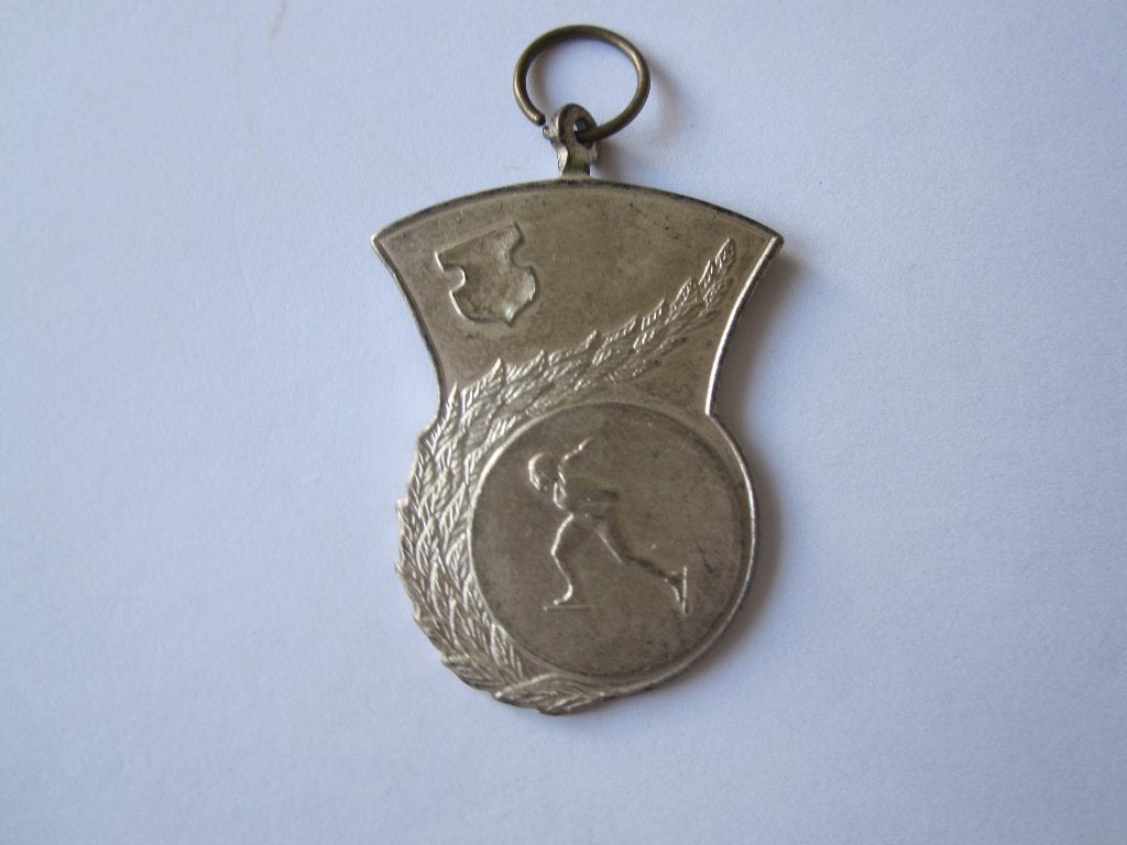 medaille schaatsen Utr., Postzegels en Munten, Ophalen of Verzenden, Overige materialen, Nederland