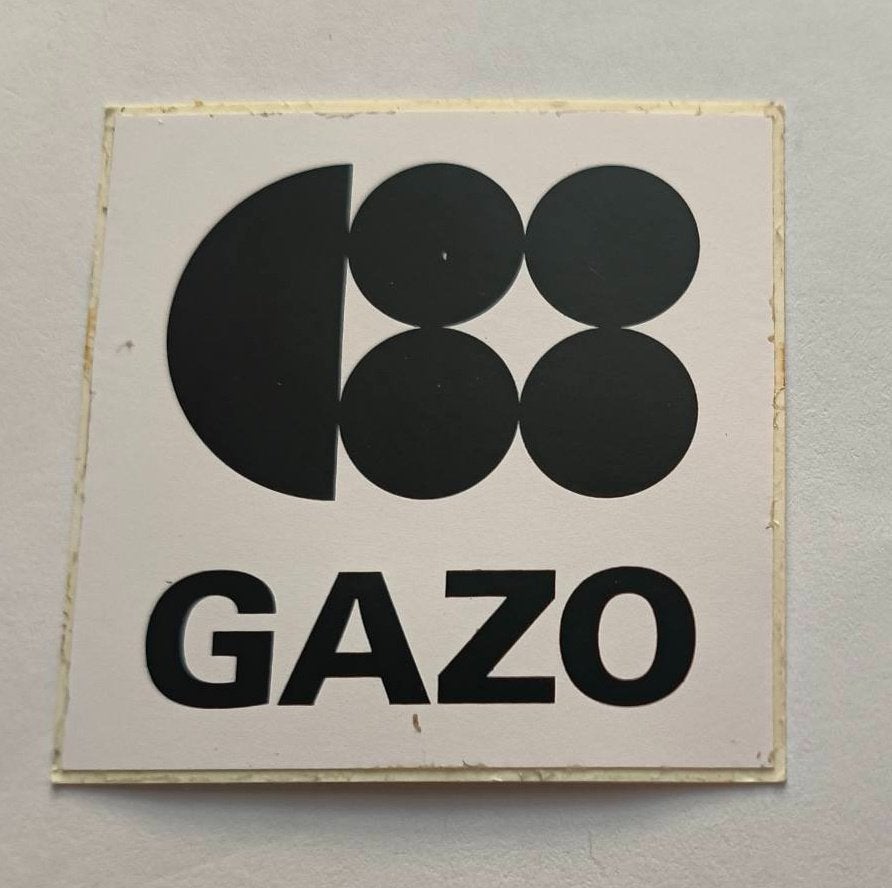 Sticker GAZO, Ophalen of Verzenden, Zo goed als nieuw, Bedrijf of Vereniging