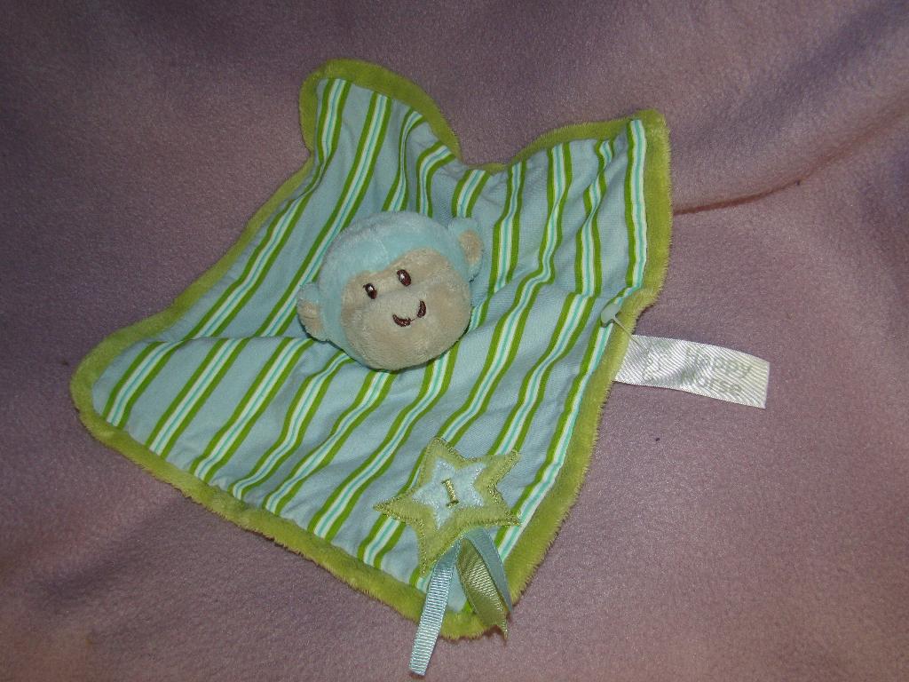 Happy Horse aap knuffeldoekje groen blauw nieuw, Happy Horse, Nieuw, Ophalen of Verzenden, Middelgroot (20 tot 80 cm)