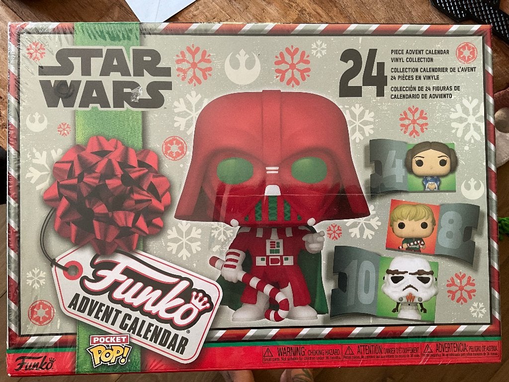 24 stuks funko poppetjes van Star Wars  adventkalender, 24 stuks funko poppetjes van Star Wars adventkalender, Nieuw, Ophalen of Verzenden