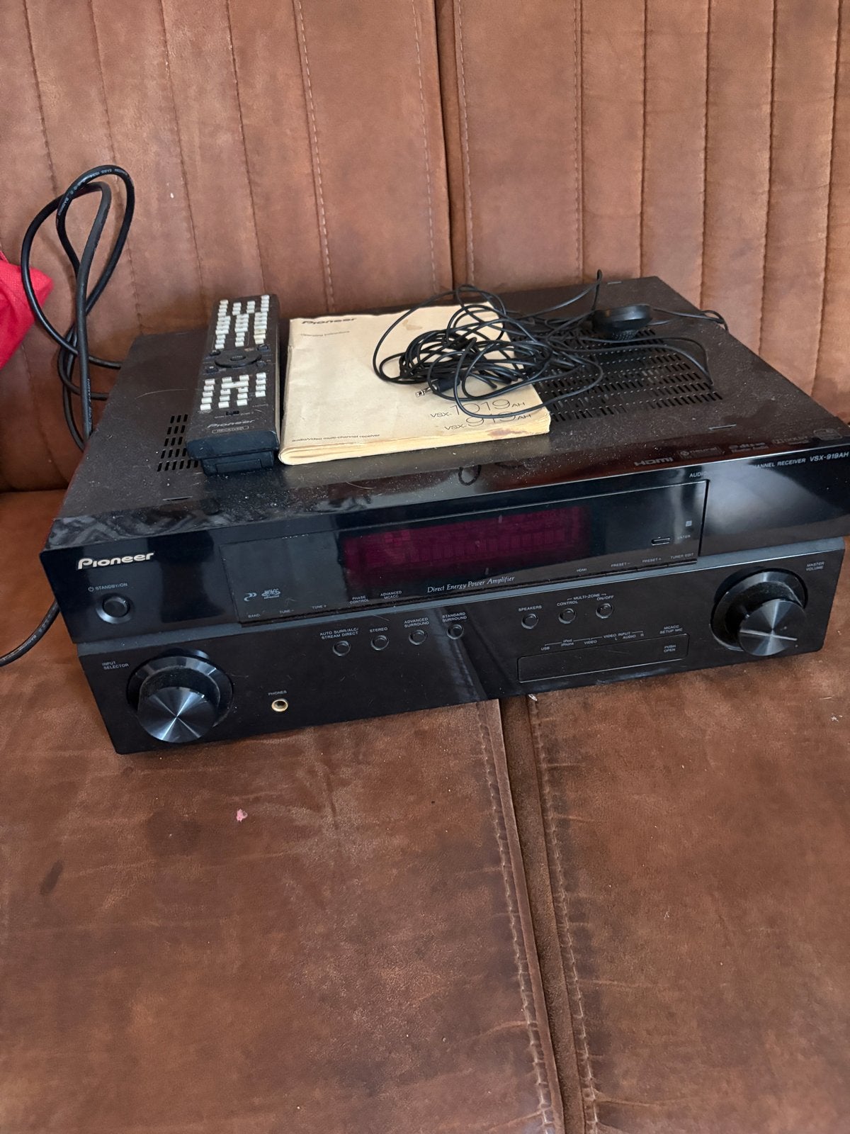 Pioneer VSX-819H AV Receiver met afstandsbediening, Gebruikt, Ophalen of Verzenden, 60 tot 120 watt, Pioneer