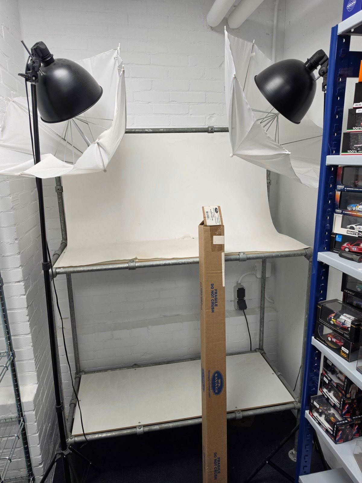 Complete Fotostudio Set met Achtergrond en Verlichting, Ophalen, Gebruikt, Savage Universal Corporation, Complete fotostudio