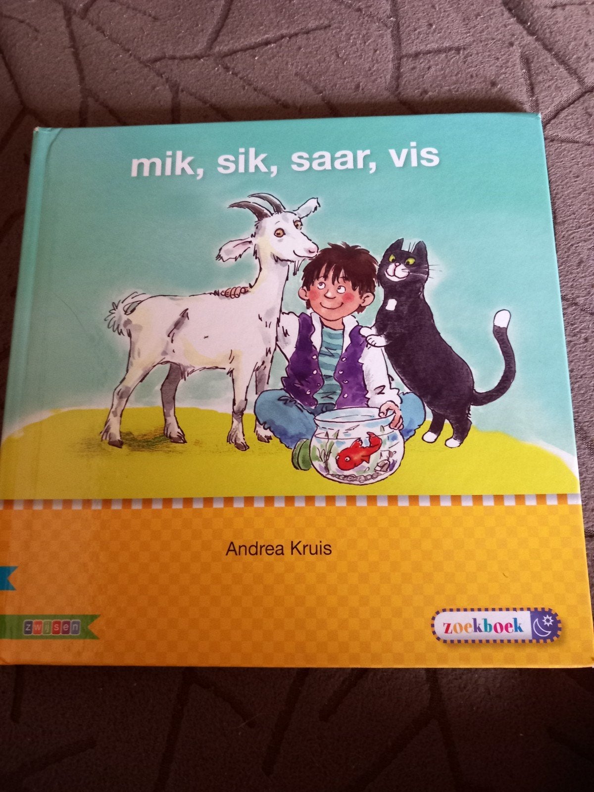 Mik, Sik, Saar, Vis - Zoekboek Veilig Leren Lezen kern 2, Ophalen of Verzenden, Gelezen, Andrea Kruis