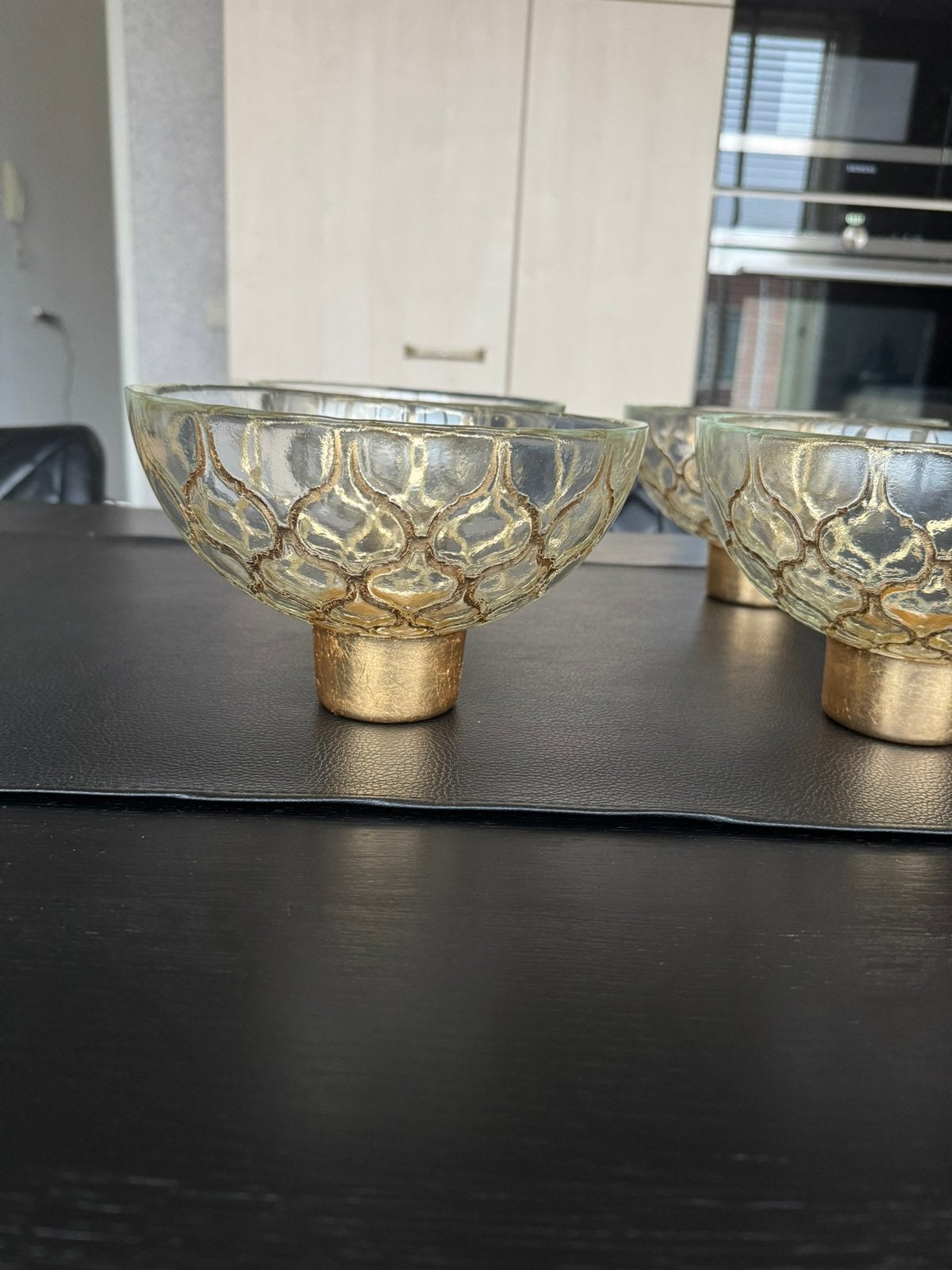 Nieuwe 4 stuks glazen kommetjes.20 Cm., Ophalen of Verzenden, Nieuw, Rond, Glas