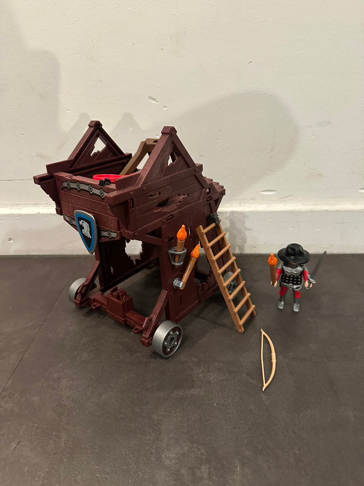 Playmobil 6628 Katapult met poppetje en onderdelen, Gebruikt, Losse onderdelen, Overige typen, Ophalen of Verzenden